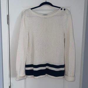 Lauren Ralph Lauren White and Black Sweater